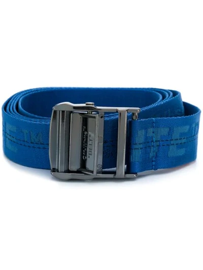 Off-white Logo Classic Industrial Tap Belt In Blue