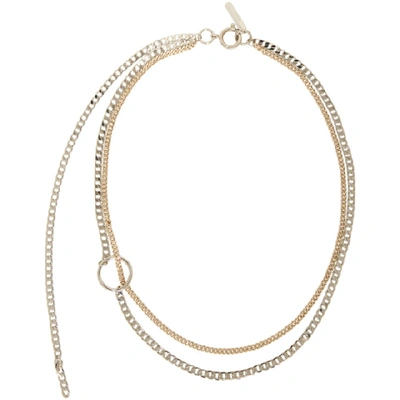 Justine Clenquet Gold And Silver Jane Choker In Silver Gol