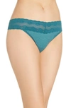 Natori Bliss Perfection Thong In Jade Conform Print