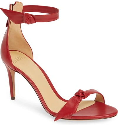 Alexandre Birman Clarita Tie Strap Sandal In Flame Red