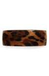 France Luxe 'volume' Rectangle Barrette In Luxe Leopard