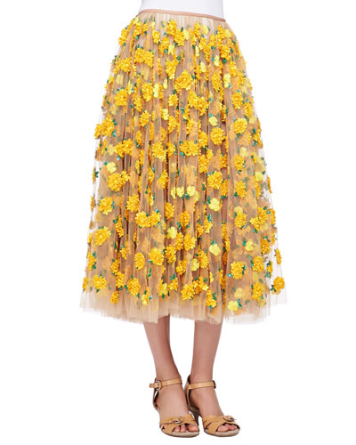 michael kors skirts yellow