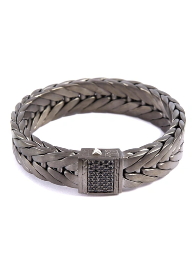 John Hardy 'classic Chain' Sapphire Extra Large Weave Chain Bracelet In Metallic