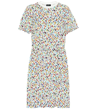 Apc Sophie Printed Jersey Dress In Multicoloured