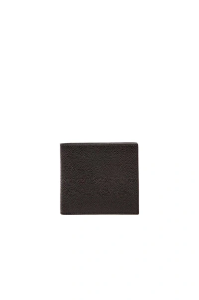 Thom Browne Pebble Grain Billfold In Black