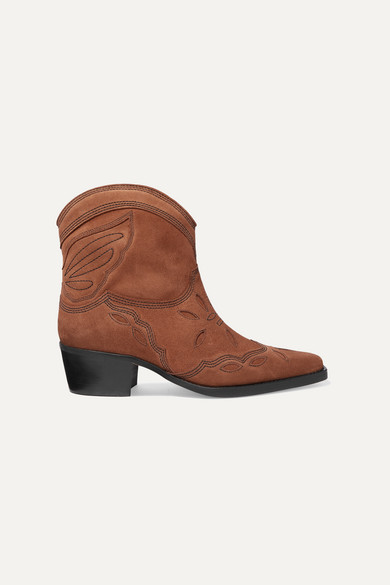 ganni low texas boots