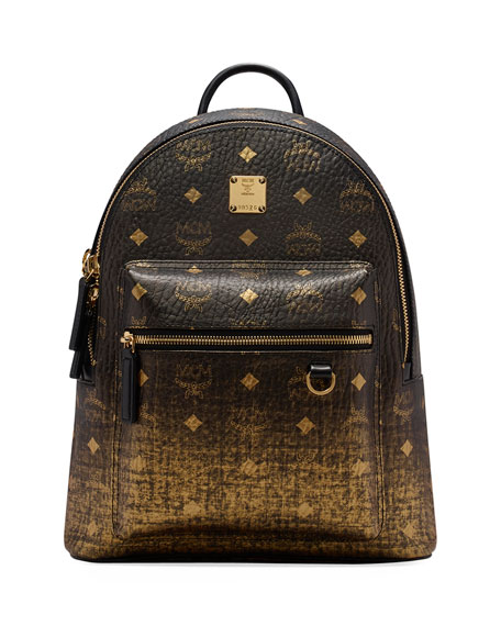black and gold mcm bag