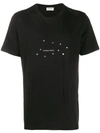 Saint Laurent Men's Stars Logo Short-sleeve Cotton T-shirt, Black