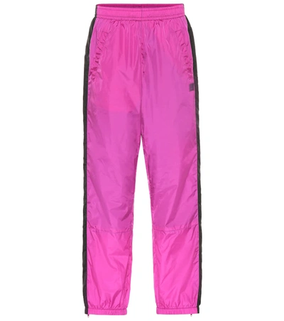 Acne Studios Phoenix Face Track Pant In Magenta Pink