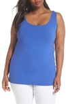 Nic + Zoe Perfect Scoop Tank In Ultramarine