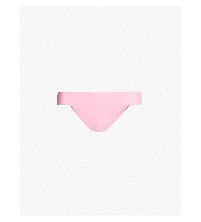 Alexandra Miro Tanga Mid-rise Bikini Bottoms In Pink