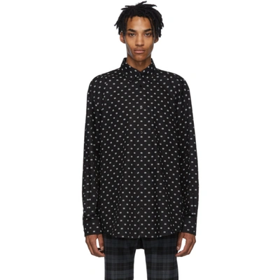 Balenciaga Black & White Bb Normal Fit Shirt In 1070 Blk Wh