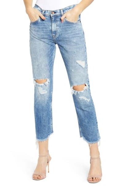 Hudson Jessi Ripped Ankle Boyfriend Jeans In Its Over