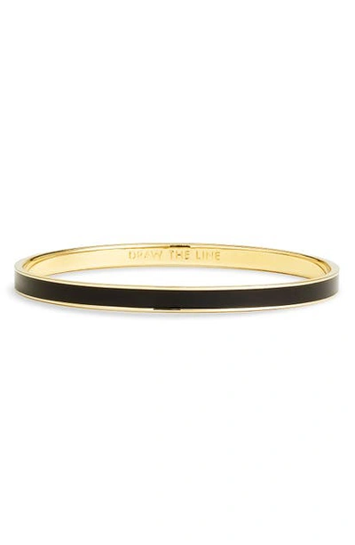 Kate Spade 'idiom - Draw The Line' Ultra Thin Bangle In Black