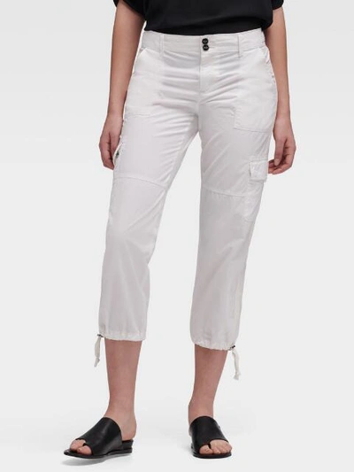 Dkny Women's Cropped Cargo Pant - In White
