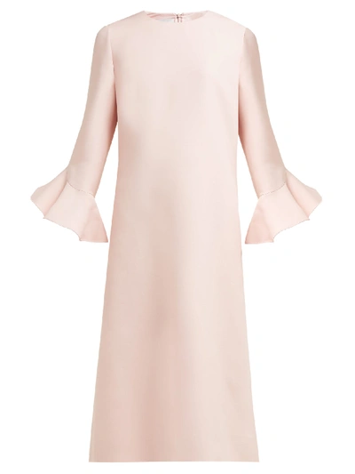 Valentino Wool And Silk-blend Crepe Couture Dress In Pink