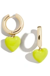Baublebar Fiona Huggie Hoop Earrings In Yellow
