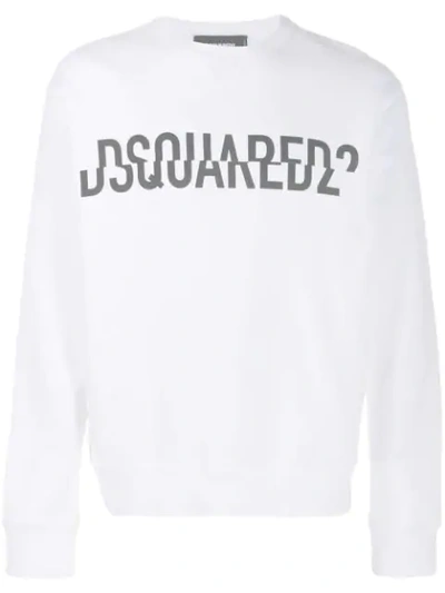 Dsquared2 Sweatshirt Mit Logo-print In White