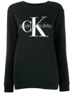 Calvin Klein Jeans Est.1978 Logo Embroidered Sweater In Black