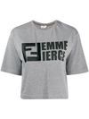 Fendi Femme Fierce T-shirt In Grey