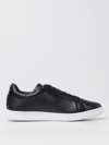 Ea7 Classic Court Leather Low Top Sneakers In Black 1
