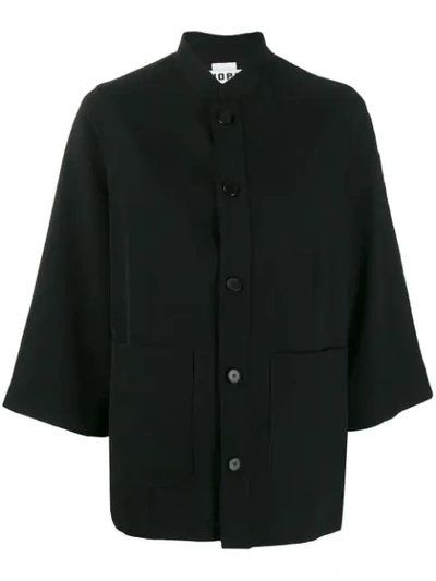 Hope Buttoned Shirt Jacket In Black