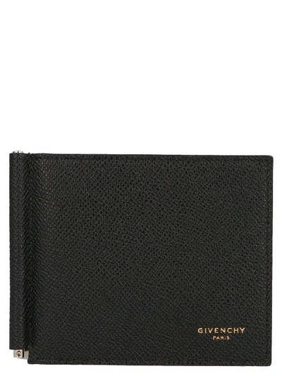 Givenchy Card Holder Wallet In Black Leather