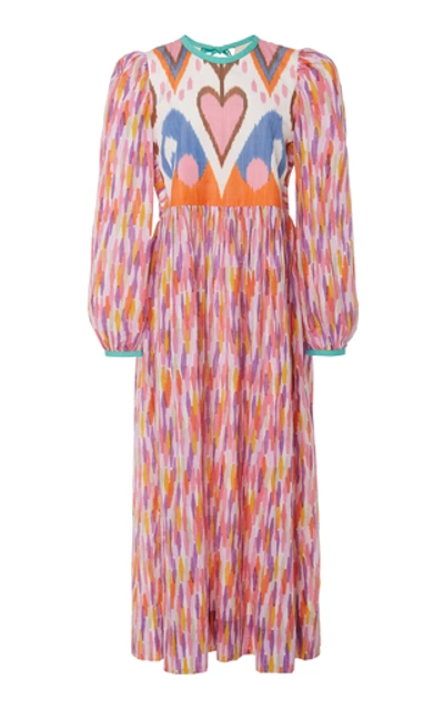 Alix Of Bohemia Tallulah Printed Cotton And Silk-blend Dress In Multi