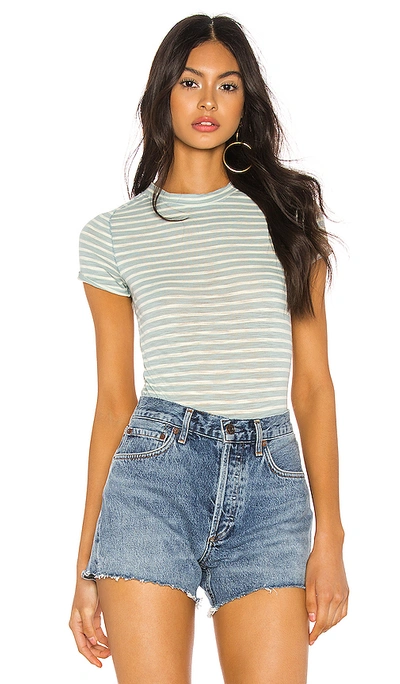 Free People Night Sky Stripe Tee In Green