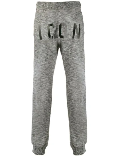 Dsquared2 Icon Print Track Pants In Grey