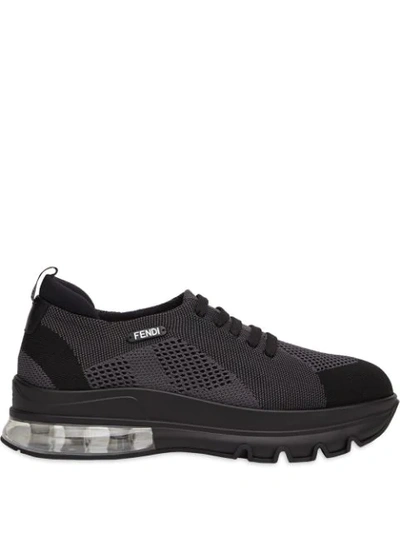 Fendi Slip-on-sneakers Mit Logo In Black