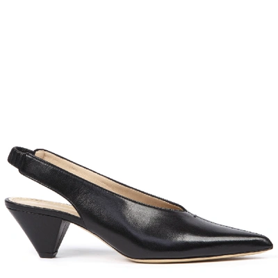 Aldo Castagna Elise Black Leather Slingback