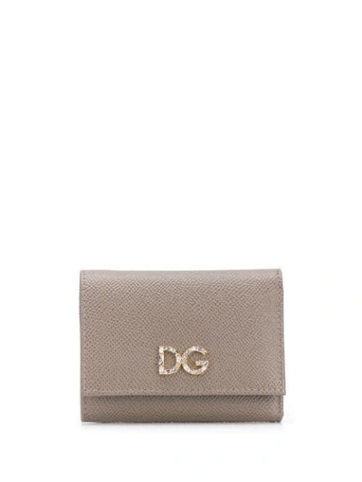 Dolce & Gabbana Small Continental Wallet In Neutrals