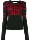 Philosophy Di Lorenzo Serafini Christmas Printed Jumper In Black