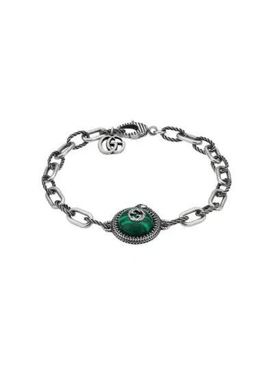 Gucci Garden Semiprecious Stone Bracelet In 4401 Silver