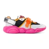 Moschino Fluo Teddy Shoes Sneakers In Florescent Yellow