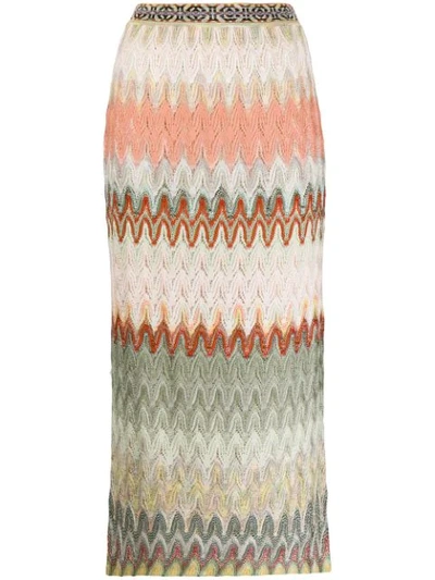 Missoni Zigzag Pointelle Pencil Skirt In Sm0f4