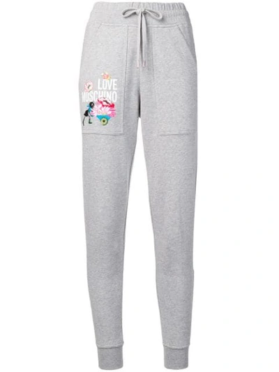 Love Moschino Track Trousers In Grey