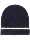 Marni Ribbed Knit Beanie In Blue