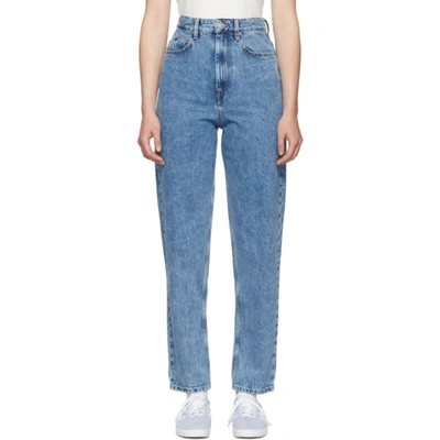 Isabel Marant Étoile Blue Corsyj Jeans In 30ib Ice Bl