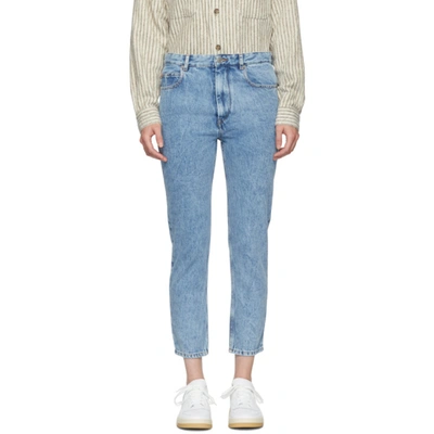 Isabel Marant Étoile Isabel Marant Etoile Blue Neaj Jeans In 30ib Ice Bl