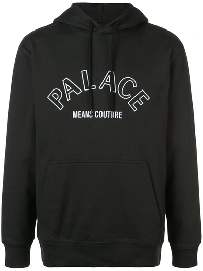 Palace Couture Hoodie In Black