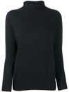 Max Mara Turtleneck Sweater In Blue