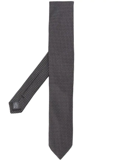 Dolce & Gabbana Classic Textured Tie In Black