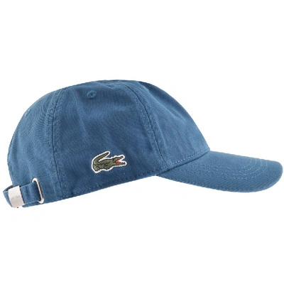 Lacoste Side Croc Logo Cap Blue