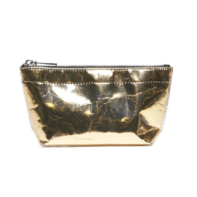 Marc Jacobs Foil Zipped Pouch In Gold