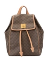 Celine Macadam Backpack Hand Bag In Brown