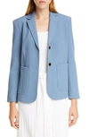 Theory Classic Shrunken Jacket In Chambray