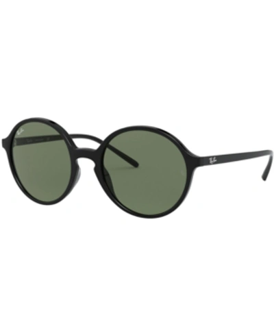 Ray Ban Rb4304 53mm Youngster Round Sunglasses In Green