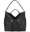 Botkier New Trigger Medium Leather Convertible Hobo In Black